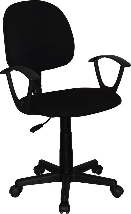 Cadeira de Escritório Operativa MITSAI Estocolmo Preto (Braços Fixos - Malha)