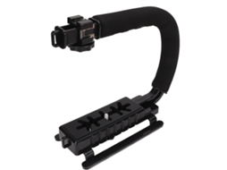 Puluz UC Shape Video Action Stabilizing Handle Grip ABS Sponge Black Handheld Photography Accessory For Micro Movies LAXISCREED