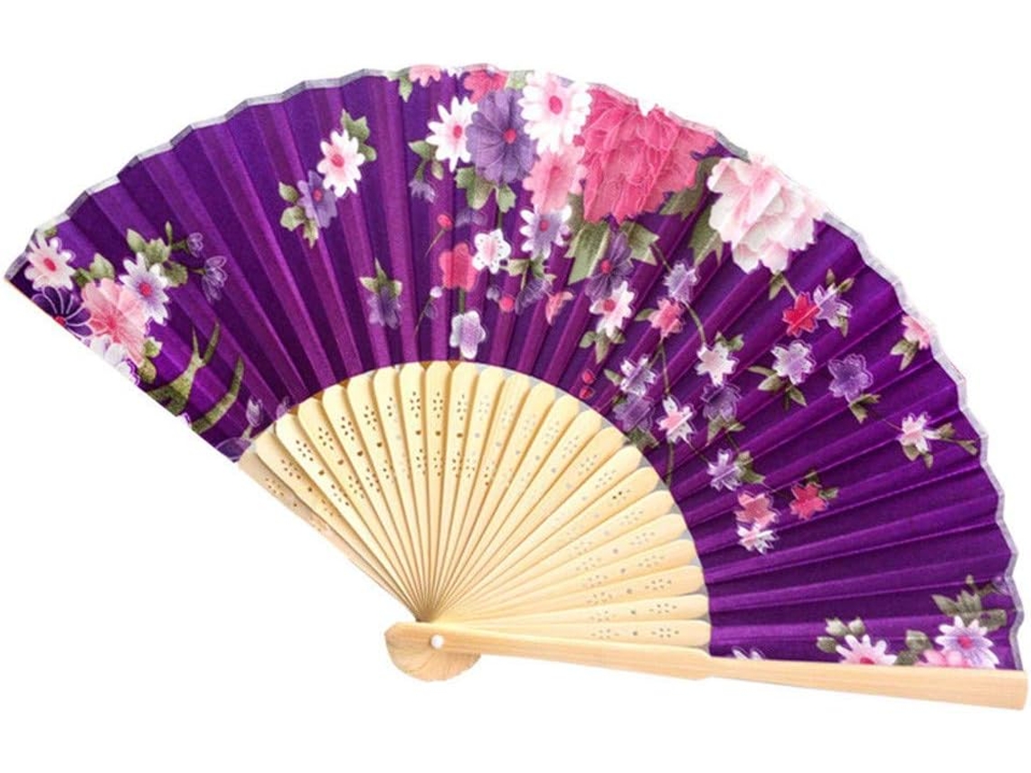 Estilo Vintage Flexível Leque Chinês