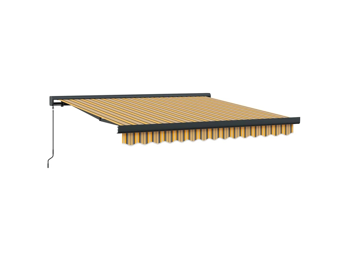 Conjunto 1 Toldo Retrátil Vidaxl Multicolorido Lona (300 X 250 Cm)