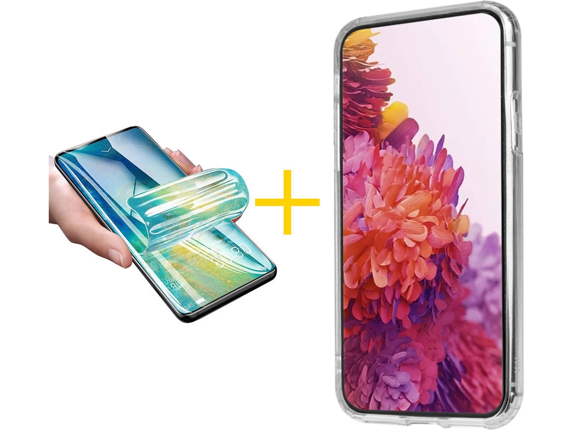 Capa + Película para Samsung Galaxy S21 Plus 5G SKYHE Transparente Claro