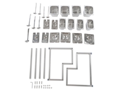 Rack de Condimentos LAXISCREED Aço Inox Duplo