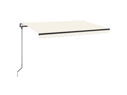 Toldo Automático com Led e Sensor de Vento 400x350 cm Creme MAISON EXCLUSIVE