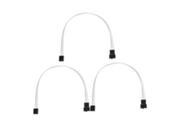 Adaptador De Cabo Extensor De Alimentação Para Ventoinhas De Pc De 3 Peças Para Placas Mãe Adaptador De Cabo Extensor De Alimentação Pa Gokoco