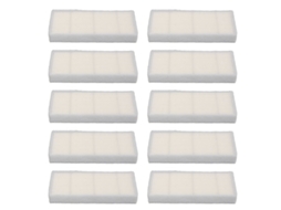 Primerox 10 Filtros de Substituição para Aspirador Robótico Tikom G6000 G11 Laváveis Reutilizáveis
