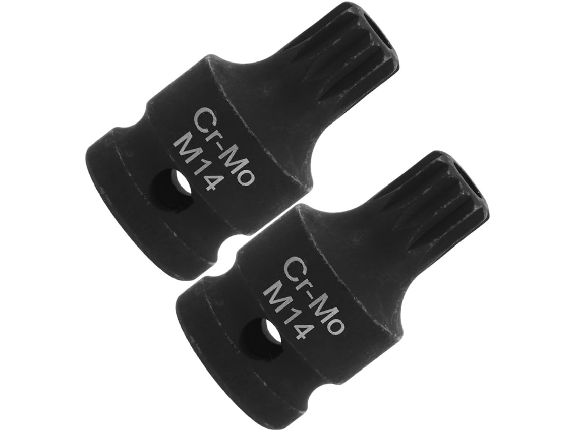 Chave De Soquete Quadrada 2 Peças Com Ponta Triangular, Ferramenta