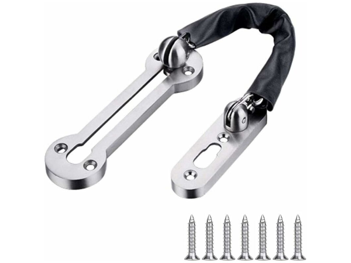 Corrente De Aço Inoxidável Para Portas, Segurança Portas Externas, Fechadura Reforçada Triumph Com Parafusos (comprimento Da Corrente: 190 M