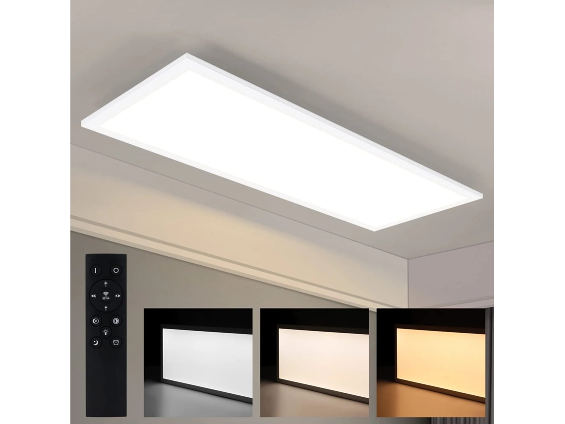 Painel Led Branco Luminária De Teto Plana 80x30cm Luminária De Teto Retangular 39w