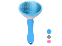 Escova Automática para Mascotes, Elimina Pelos Soltos, Design Antideslizante, Azul ZYBLSSBB