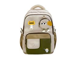 Mochila Escolar De Gola, Leve, Em Nylon Impermeável, Adequada Para Uso Diário Na Escola, Viagens, Etc. Verde