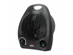 Mini-Aquecedor Elétrico Portátil EDM Preto 1000 2000 W
