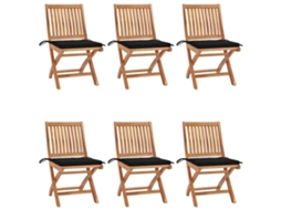 Folding Chair, Folding Chairs Vidaxl Preto Madeira (n/a)