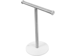 Suporte Para Toalhas Em Aço Inoxidável Escovado Com Base De Mármore, Portátil, Para Uso No Banheiro