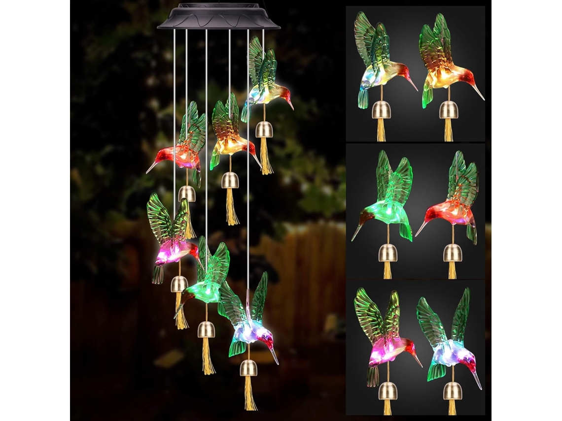 Sinos Solares Lurelia, Led, À Prova De Água, Para Jardim, 13 X 70 Cm, 2v