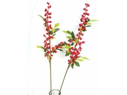 Frutas De Espuma Artificial (frutas Vermelhas Com Folhas)