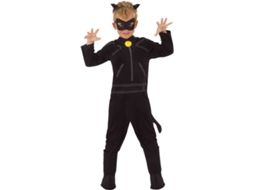 Fato de Menino RUBIES Cat Noir (Poliéster - Tam: 5 Anos)