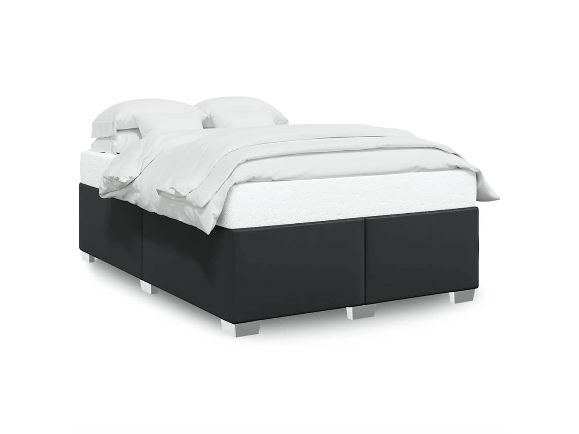Estrutura de Cama 152x203 Cm sem Colchão em Couro Sintético MAISON EXCLUSIVE