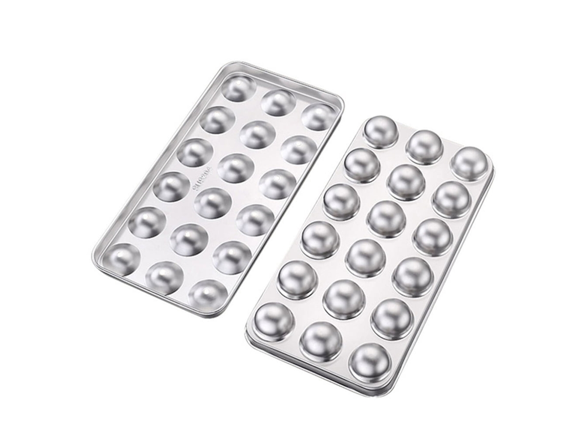 Forma prática para fazer cubos de gelo redondos para festas, bandeja para fazer cubos de gelo em formato de bola.