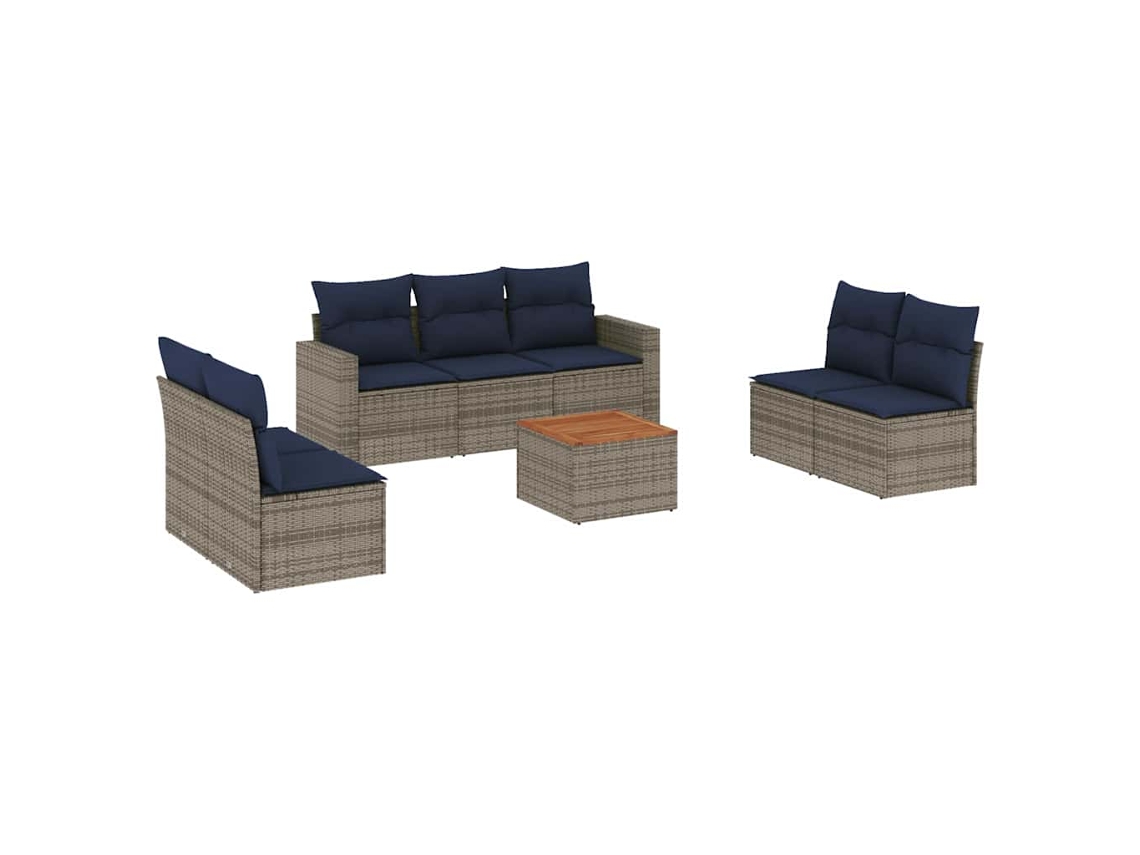Garden Sofa Set, Garden Sofa Sets Vidaxl Cinzeto Rattan / Vime (n/a)