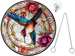 Figura Suspensa em Acrílico para Pendurar na Janela, Feita de Material e com Corrente de Ferro de 40 Cm. para Decoração CHABERLU