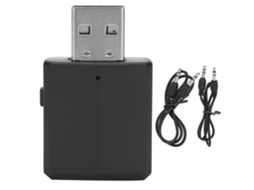 Transceptor de Áudio Sem Fio Usb 3 em 1 Bluetooth 5.0 com 2 Cabos Adaptador Portátil