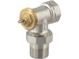 Válvula Termostática Angular De Latão Dn15/dn20 M30 1.5 (dn20) Para Radiador