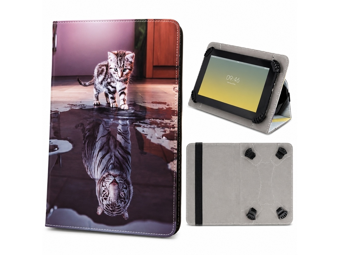 Capa Flip Universal Little Tiger Para Tablets De 9 A 10,2"