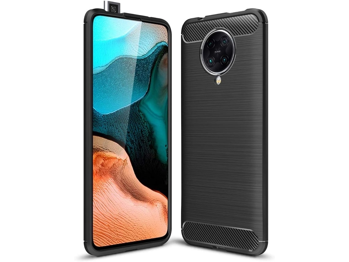 Capa Telemóvel Protetora Resistente Para Xiaomi Redmi K30 Pro Preto Elysve