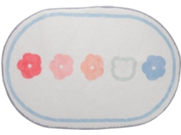 Tapete de Banho Floral Antiderrapante para Quartos de Meninos e Meninas CHABERLU