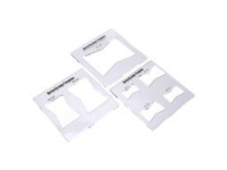 Conjunto de 3 Moldes de Incrustação em Formato de Borboleta para Fresadora: Moldes Decorativos para Peças e Acessórios de Madeira