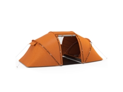 Tenda túnel BTFORUS para 4-6 pessoas, com porta, lona de chão, impermeável 2000mm, laranja