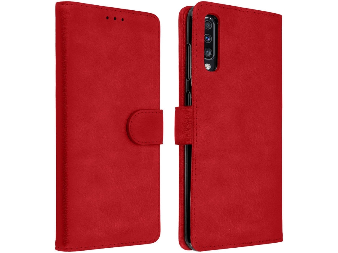 Capa Samsung Galaxy A70 Ushion Wallet Vermelho