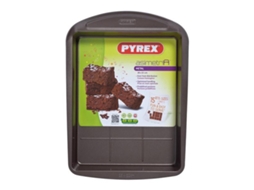 Bandeja para Forno Brownies Pyrex Asimetria Aço Galvanizado 28 X 22 Cm