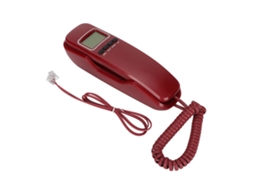 Telefone fixo com fio compacto com LCD EOOCOO