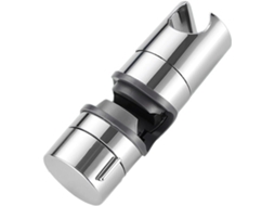 Suporte Ajustável Para Chuveiro Em Trilho De 18-25mm Cromado Abs Com Junta Esférica Giratória 360° Instalação Sem