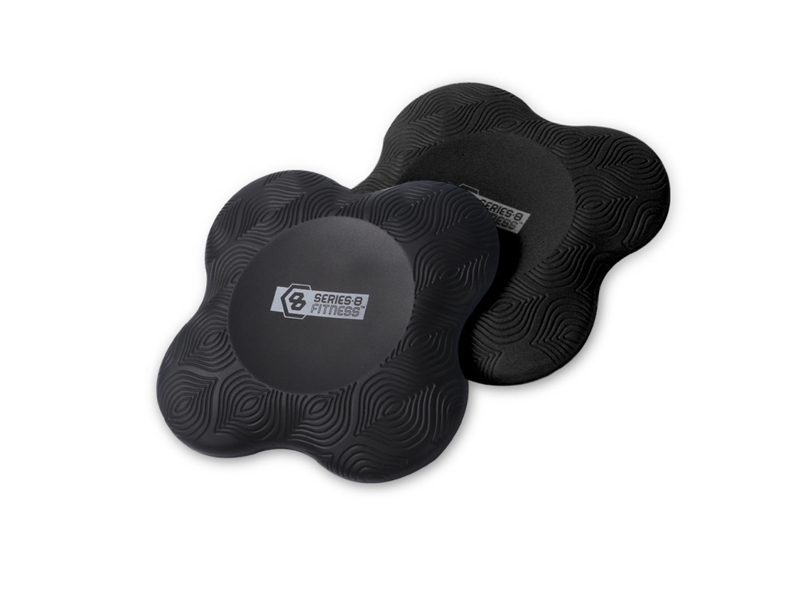 Joelheiras de ioga com cotovelos reforçados e suporte para os pulsos, pretas, Brilvibera