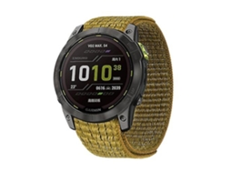 Lurelia Pulseira De Relógio Em Nylon Amarelo E Verde, Compatível Com Garmin Fenix 7x