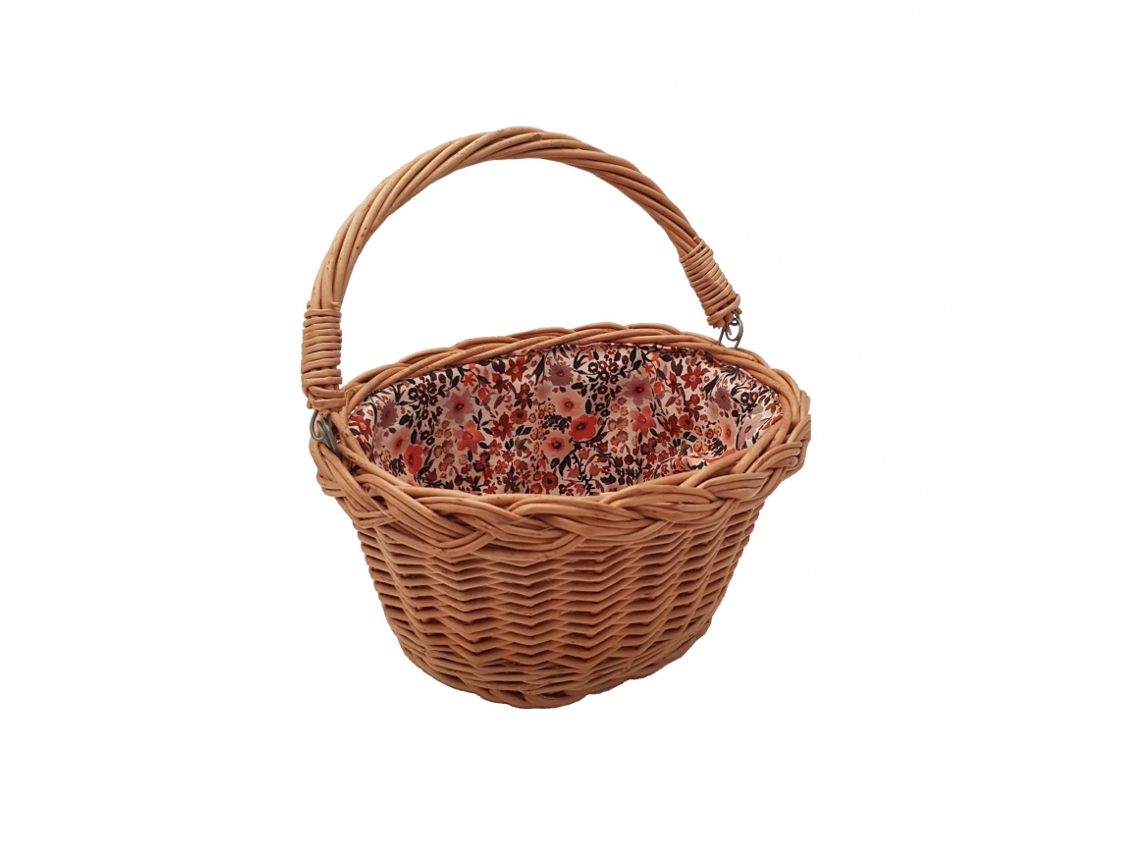 Cesta De Bicicleta Hollie Com Flores Retrô