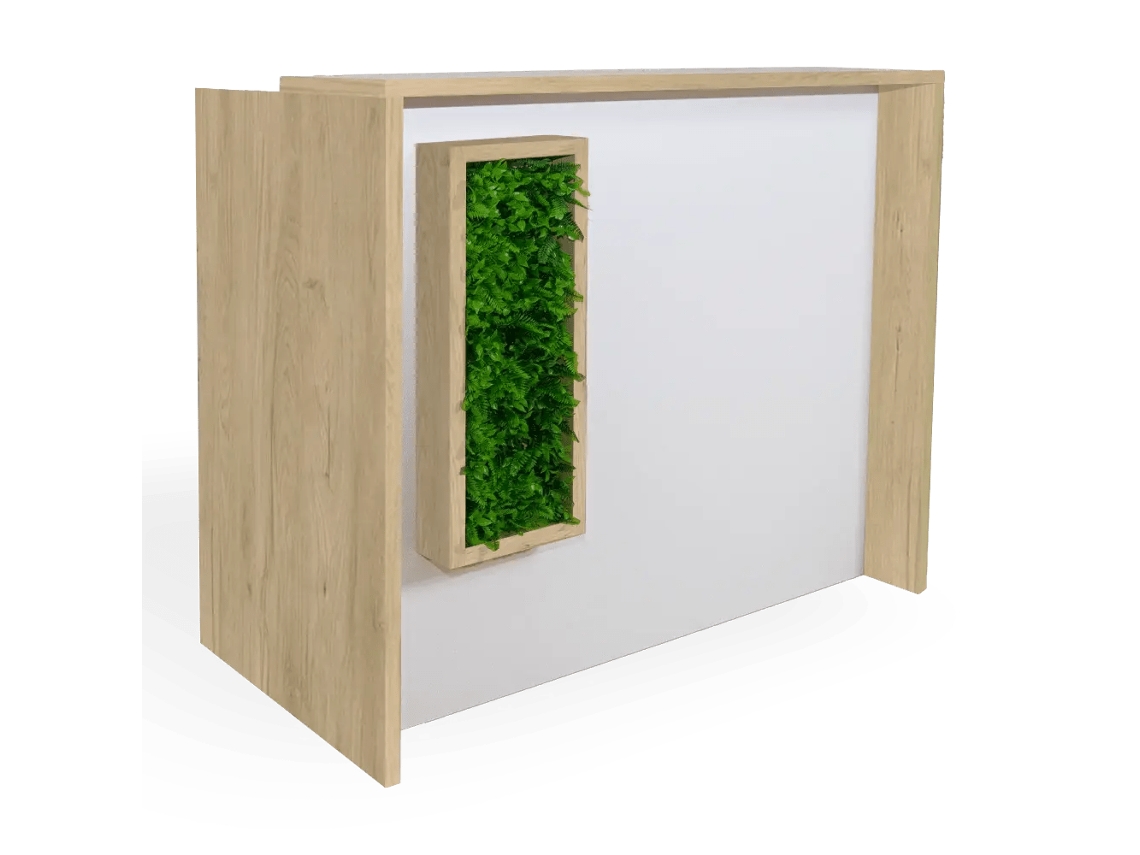 Balcão de recepção da natureza. 160 cm. OFILIKE