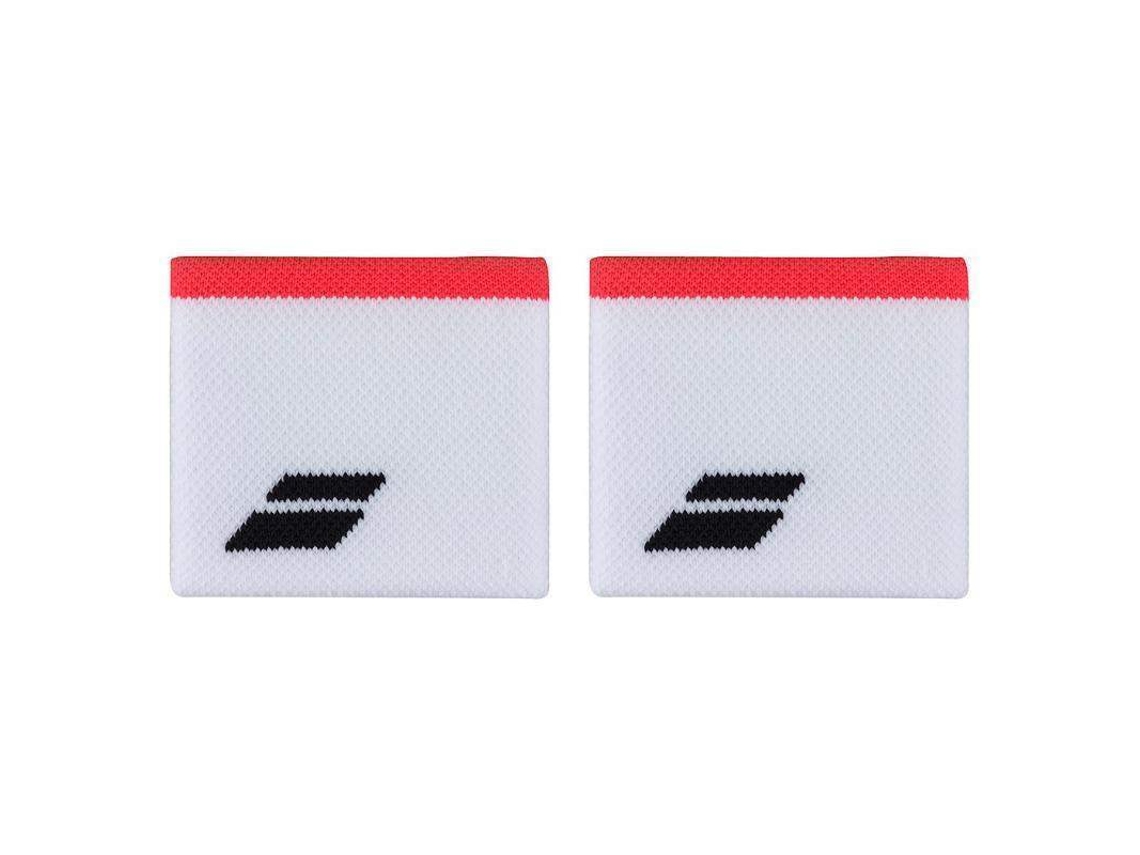 Babolat Pulseiras Curtas Brancas Vermelhas 2 Unidades