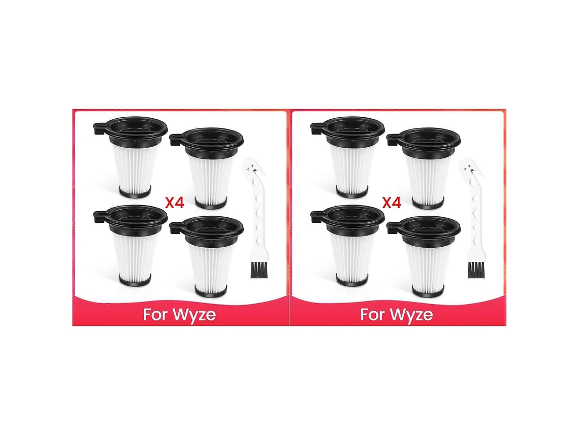 Conjunto De 8 Filtros De Reposição Para Aspirador De Pó Sem Fio Wyze, Acessórios Com Filtros Removíveis E Laváveis._ptg