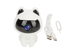 Câmera de segurança interna Wi-Fi 1080p com detecção de movimento, visão noturna e áudio bidirecional para animais de estimação e crianças.