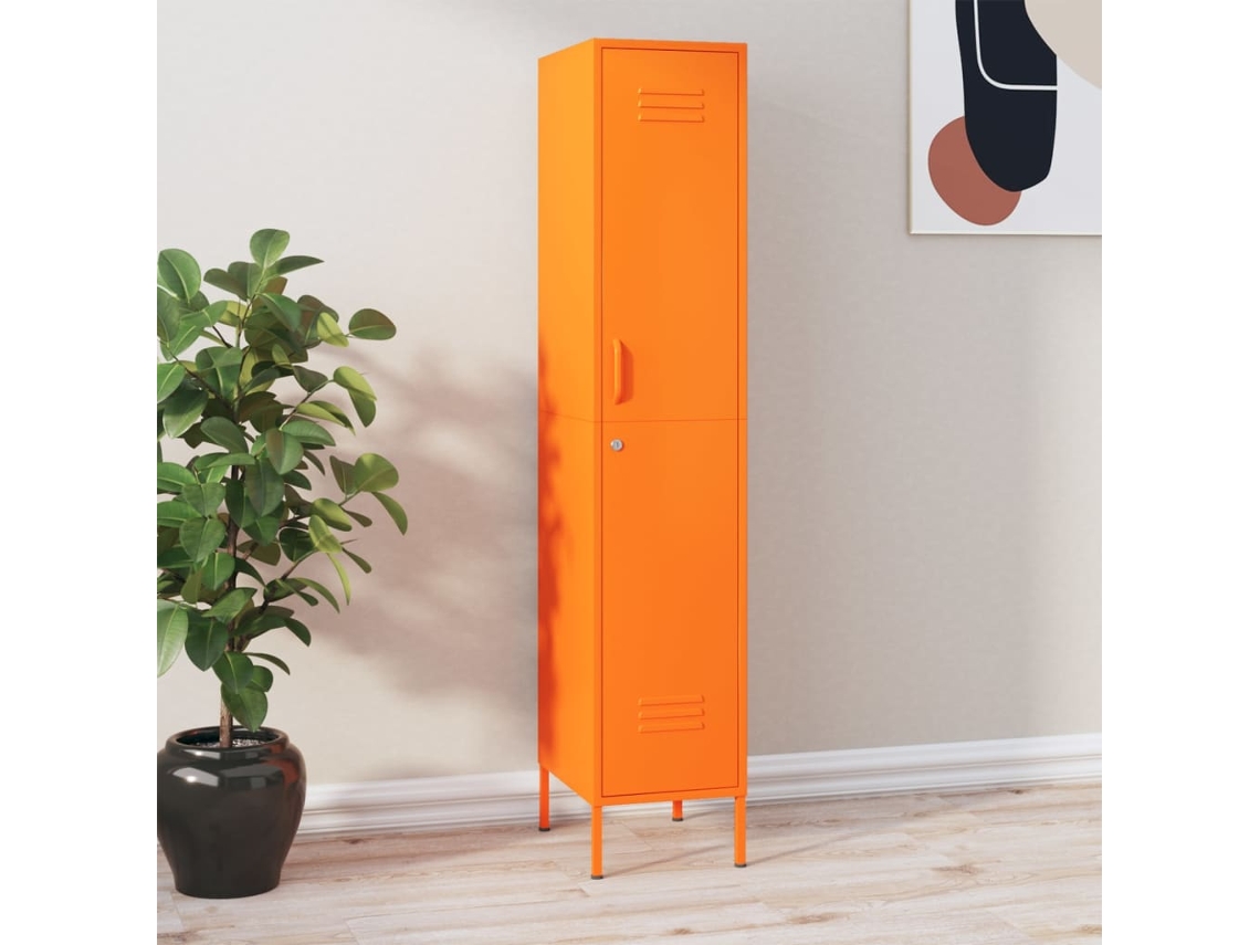 Vidaxl Cacifo 35x46x180 Cm Aço Laranja