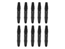 Pacote com 2 adaptadores XLR Lurelia, macho/fêmea de 3 pinos, para áudio de microfones, iPhone e iPad.