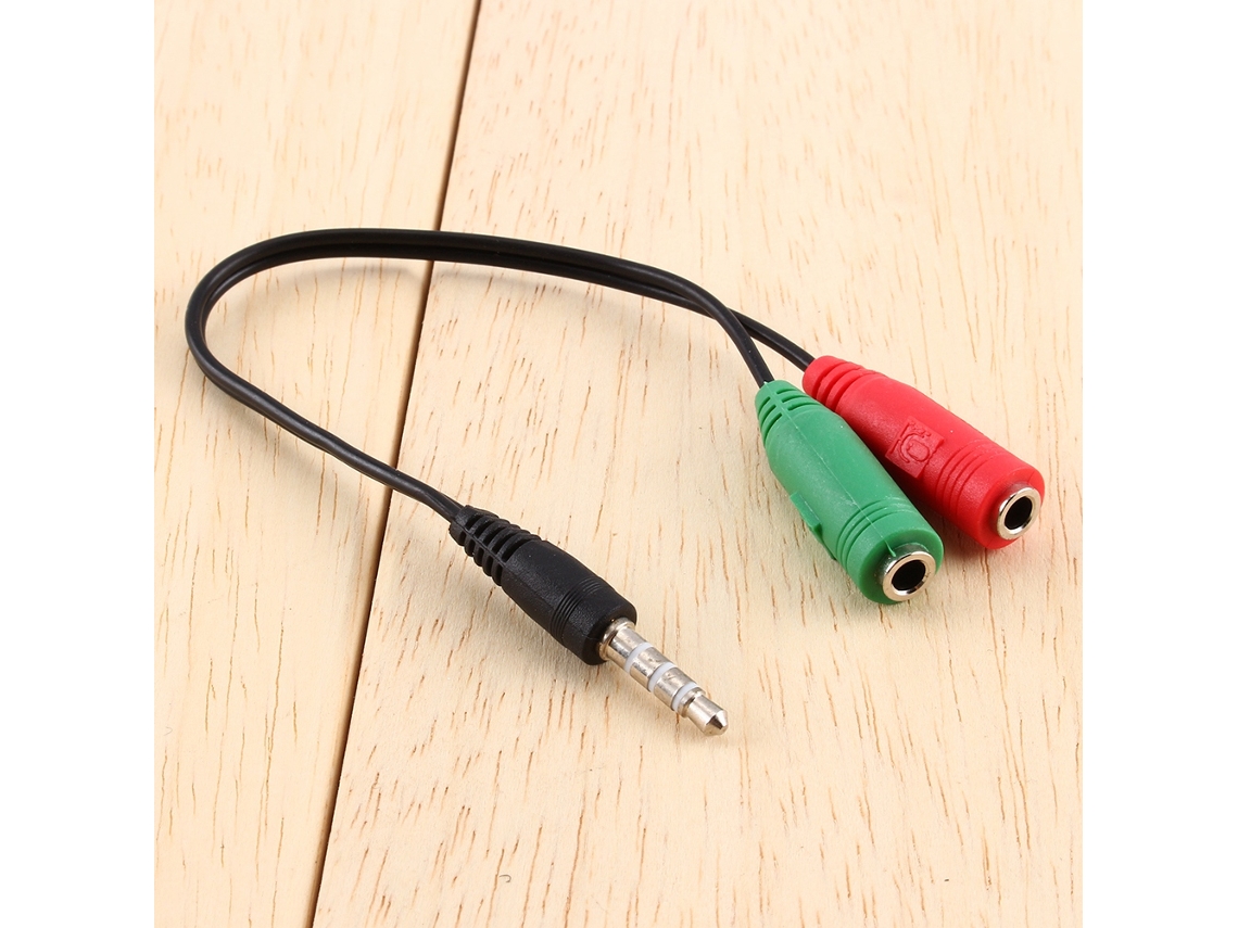 Aetheria cable Adaptador Divisor Jack 3,5mm Estéreo com Mic para Headset Pc Celular