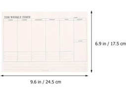 Carnet De Planification Quotidienne Em Papel Branco, Bloc-notes Professionnel Destacável Para Bureau Et