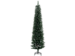 Árvore Natal 190cm 570 Ramos Pvc Ignífugo Base Dobrável Metal Verde
