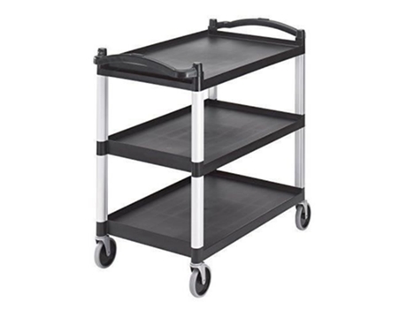 Carrinho CAMBRO Kd Carrinho de Serviço de 3 Camadas Preto 101 5X 54X 95Cm Bc340Kd-110