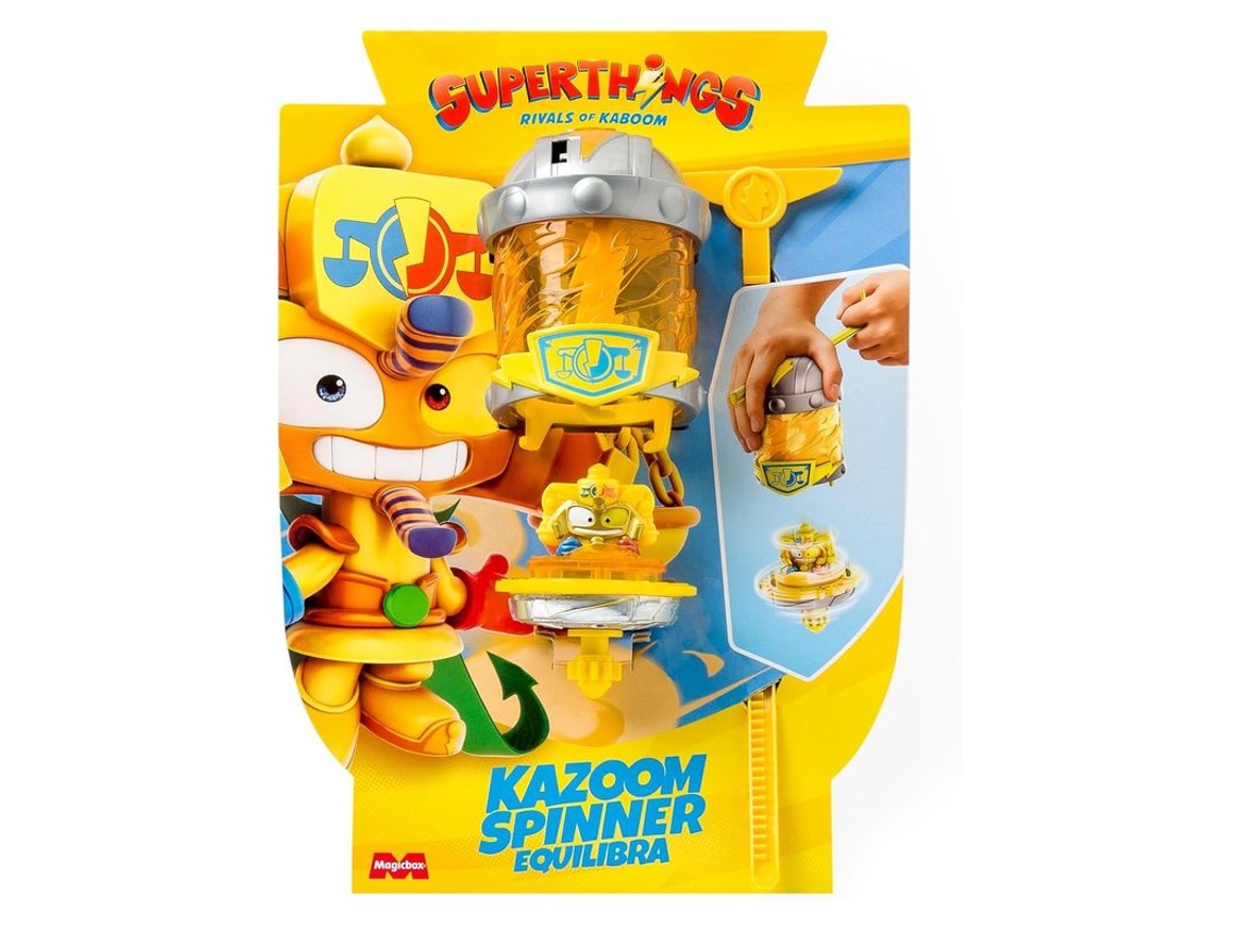 Superthings Power Warriors KAZOOM Spinner Balances Yellow Magic Box (Cb/49143)