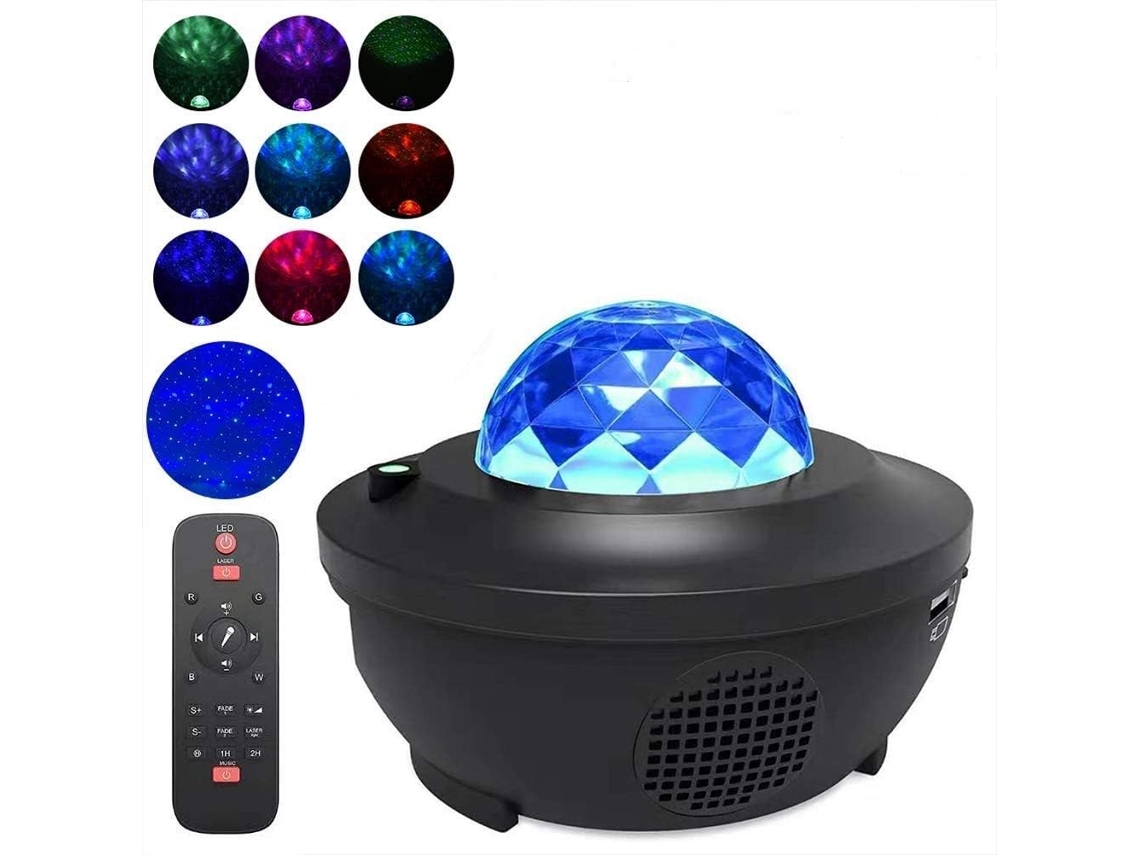 Luminária Led Céu Estrelado, Luz Noturna para Bebês, Luz Noturna Giratória, Zqkla BRILVIBERA